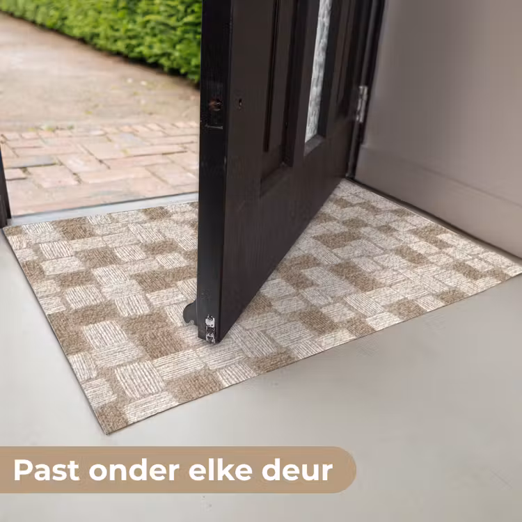 Deurmat - Blok - Patroon - Bruin — 7
