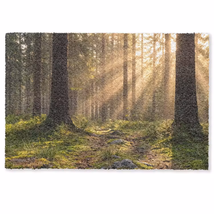 Deurmat - Bos - Zonlicht - Gras — 1