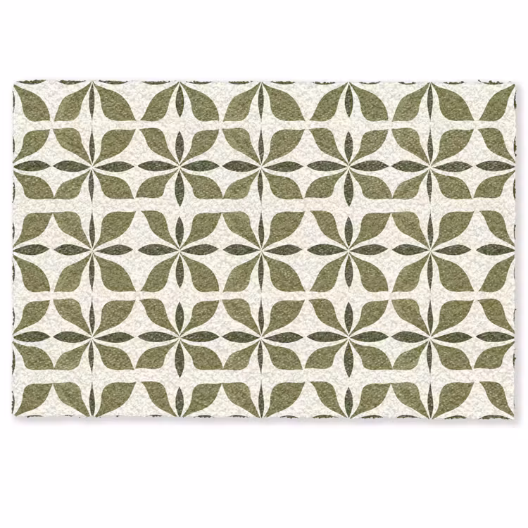 Deurmat - Botanisch - Retro - Groen — 1