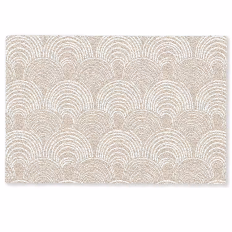 Deurmat - Golven - Structuur - Beige — 1