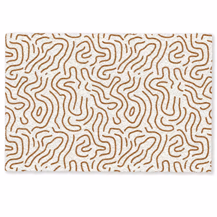 Deurmat - Minimalistisch - Patroon - Terracotta — 1