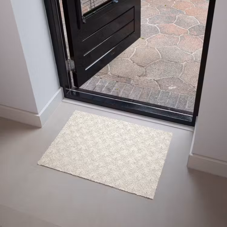 Deurmat - Patroon - Bloemen - Beige — 4