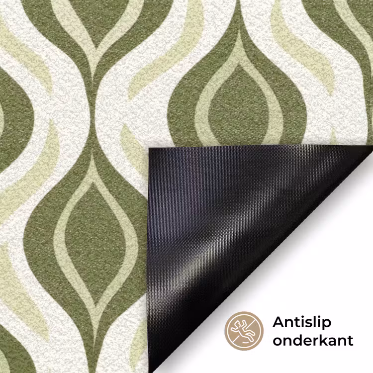 Deurmat - Patroon - Retro - Groen — 6