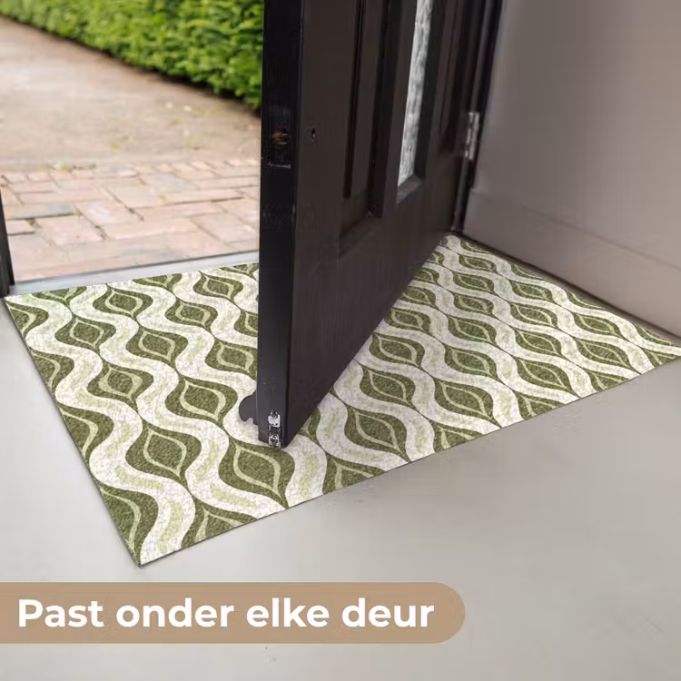Deurmat - Patroon - Retro - Groen — 7