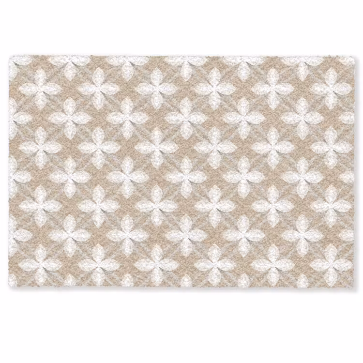Deurmat - Patroon - Symmetrisch - Beige — 1