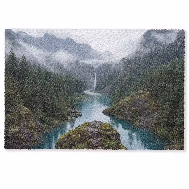 Deurmat - Waterval - Bomen - Bergen — 1