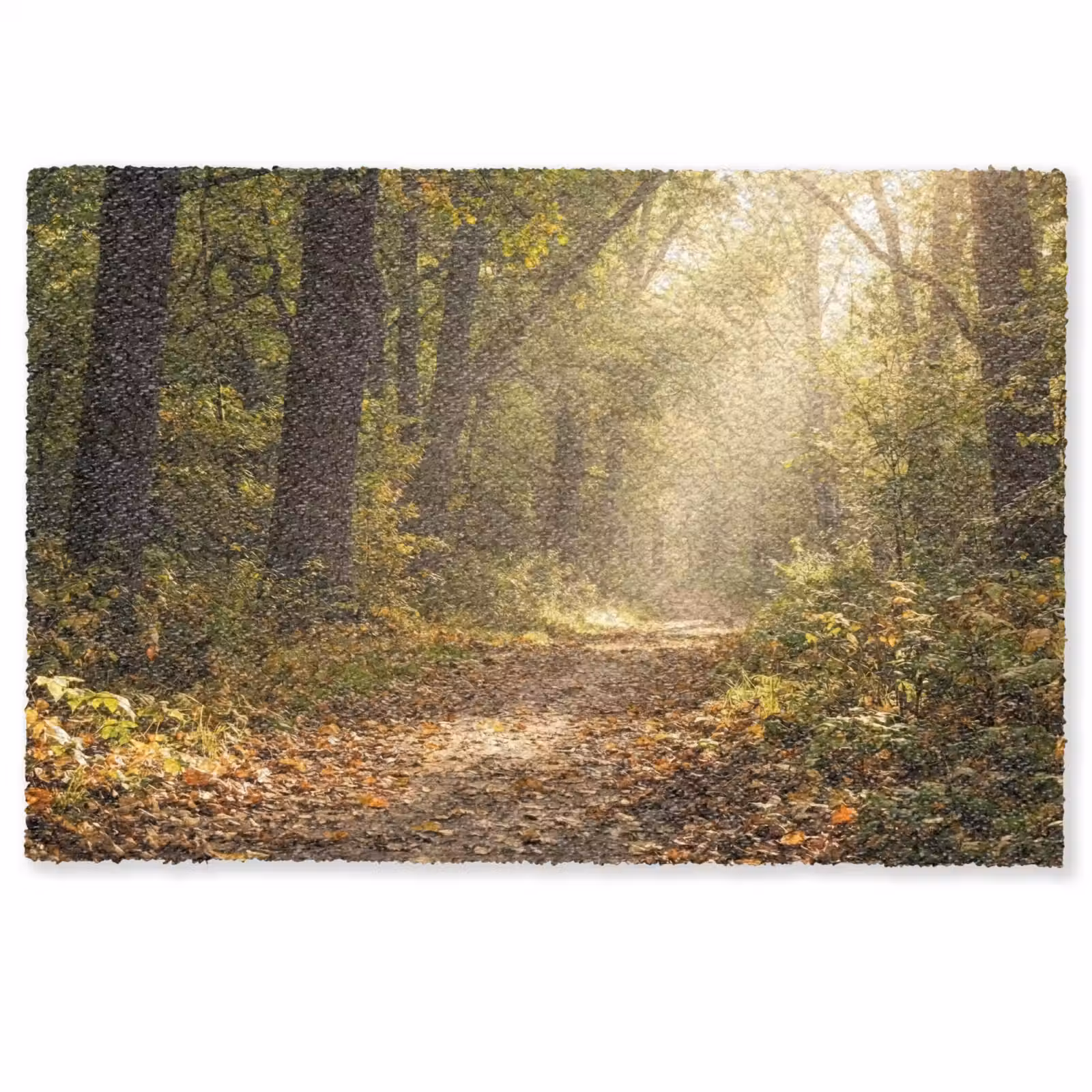 Deurmat - Zonlicht - Bospad - Bomen — 1