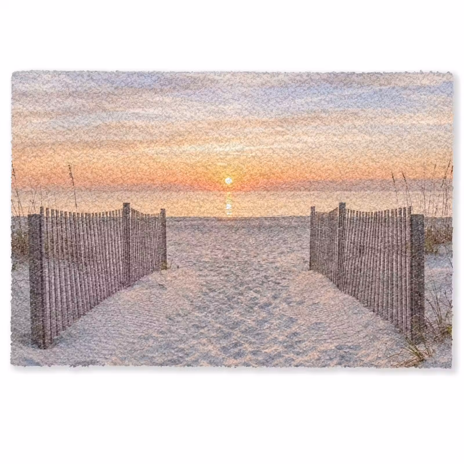 Deurmat - Zonsondergang - Strand - Zand — 1