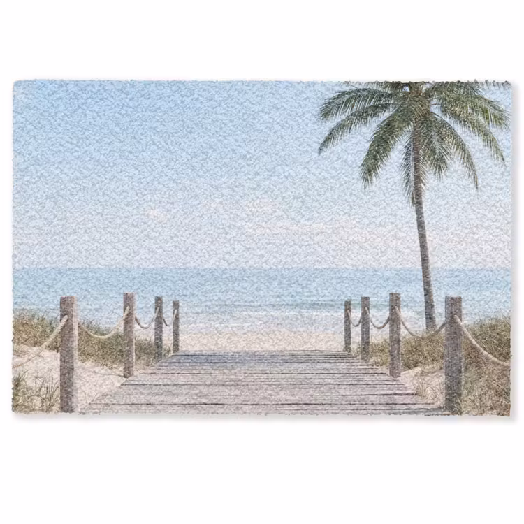 Deurmat - Palmbomen - Pad - Horizon — 1