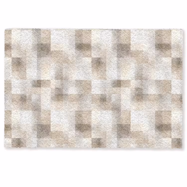 Deurmat - Textuur - Linnen - Beige — 1