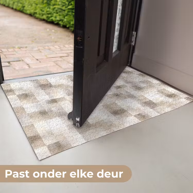 Deurmat - Textuur - Linnen - Beige — 7