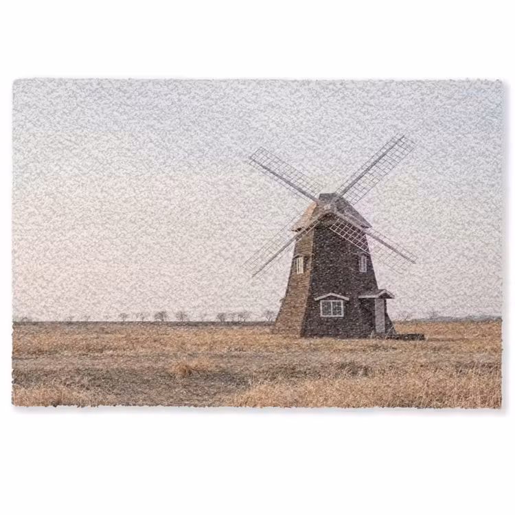 Deurmat - Windmolens - Landschap - Veld — 1