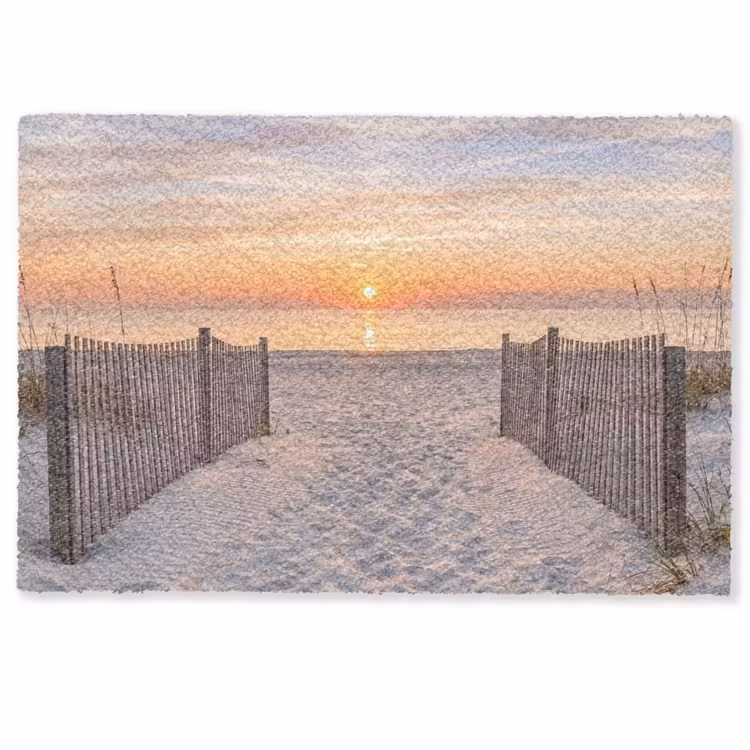 Deurmat - Zonsondergang - Strand - Zand — 1
