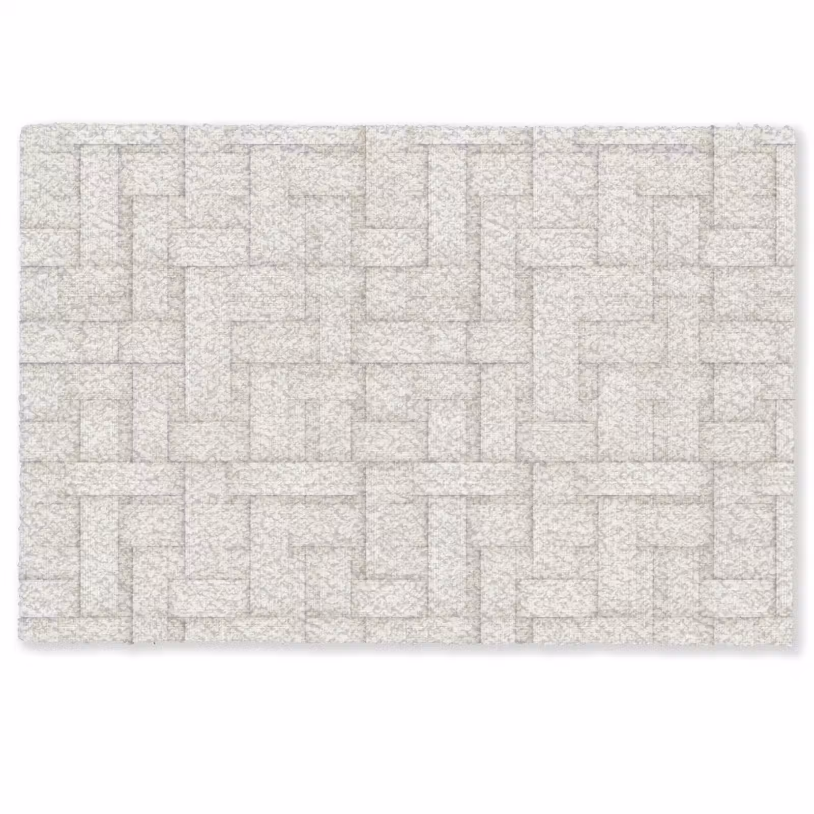 Deurmat - Vlechtwerk - Banen - Beige — 1