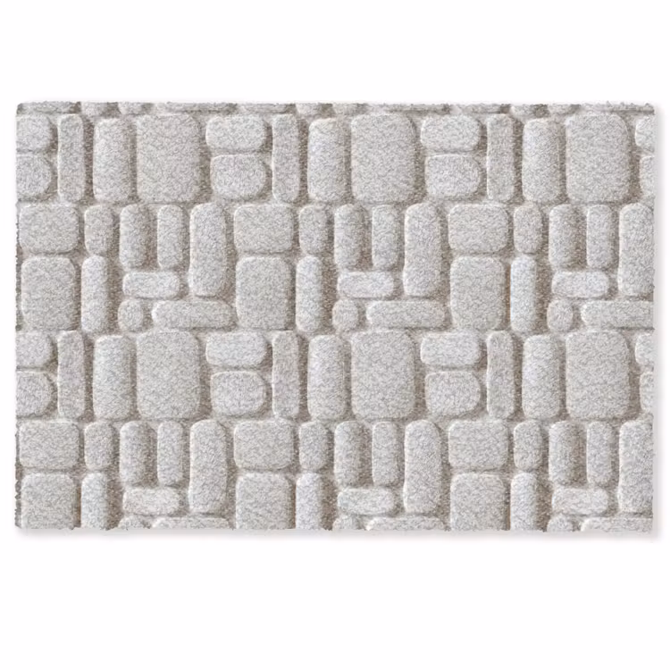 Deurmat - Reliëf - Structuur - Wit — 1