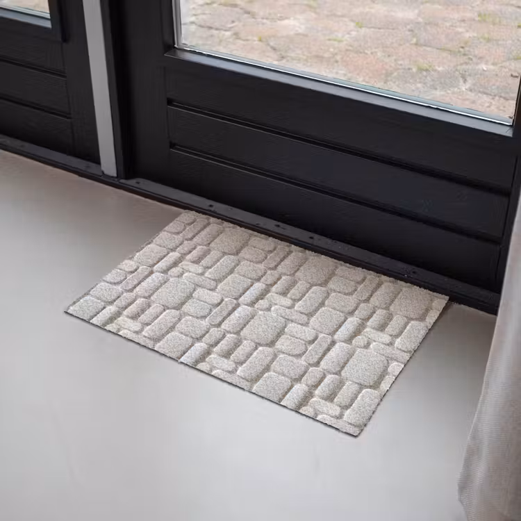 Deurmat - Reliëf - Structuur - Wit — 2