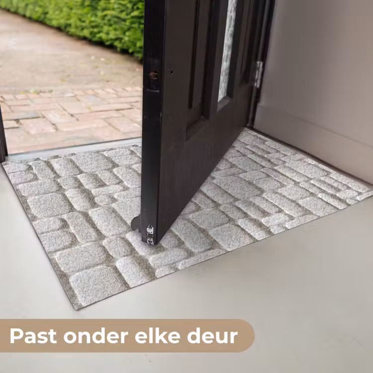 Deurmat - Reliëf - Structuur - Wit — 7