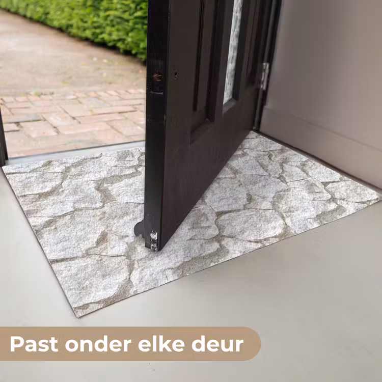 Deurmat - Structuur - Rots - Wit — 7