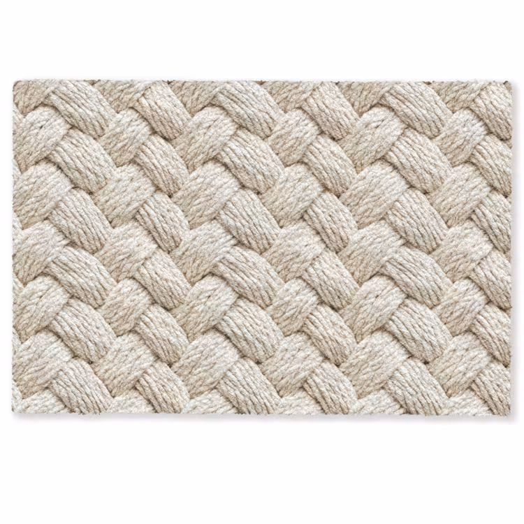 Deurmat - Touw - Gebreid - Beige — 1