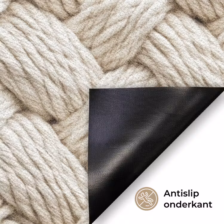 Deurmat - Touw - Gebreid - Beige — 6