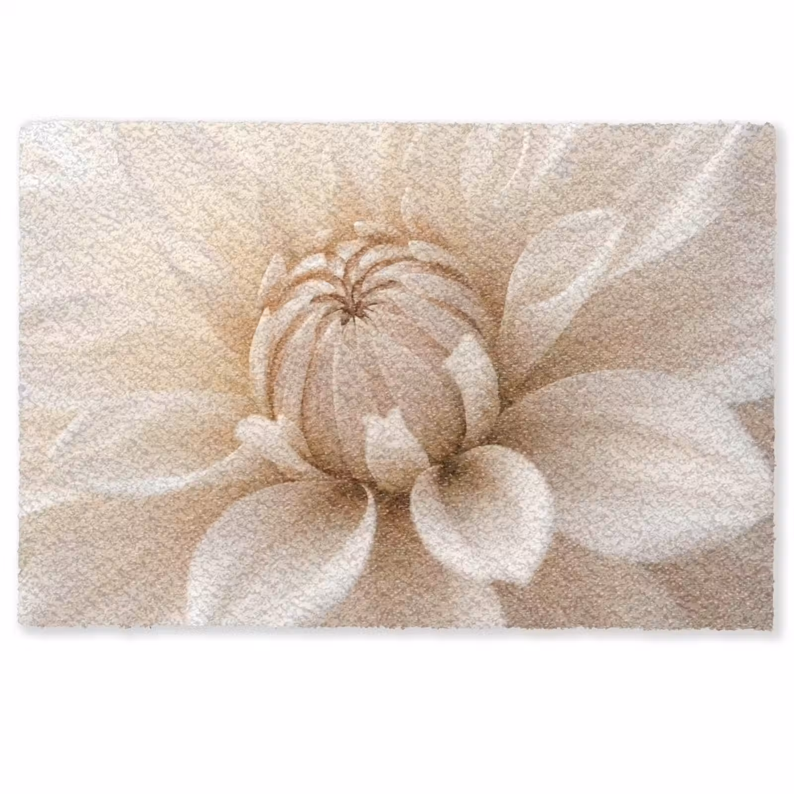 Deurmat - Bloem - Dahlia - Wit — 1