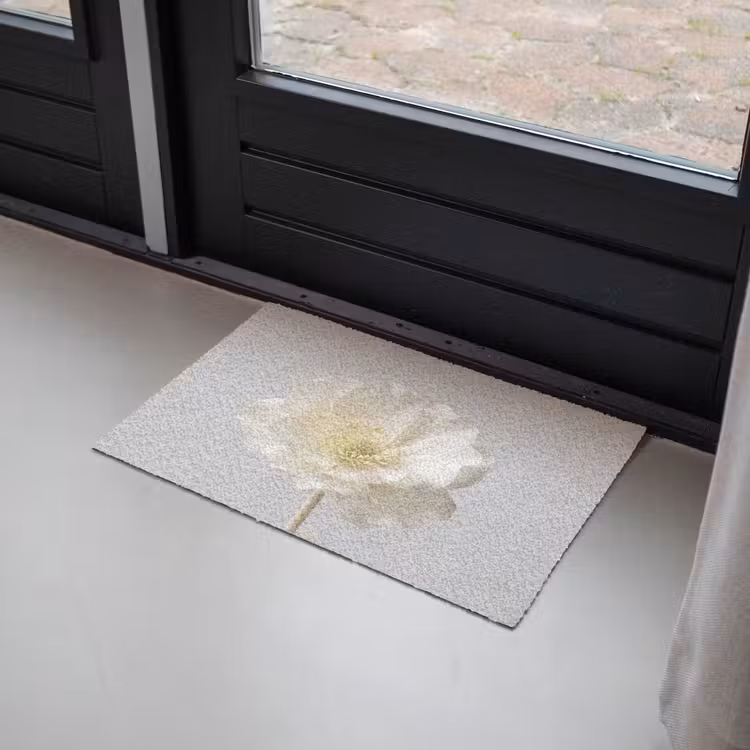 Deurmat - Bloem - Minimalistisch -Wit — 2