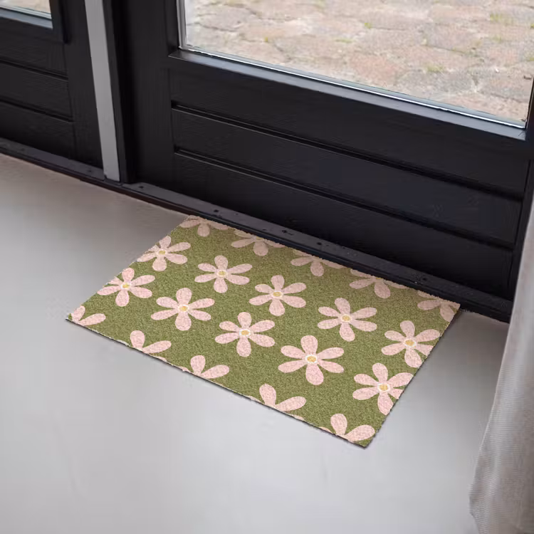 Deurmat - Bloem - Modern - Groen — 2