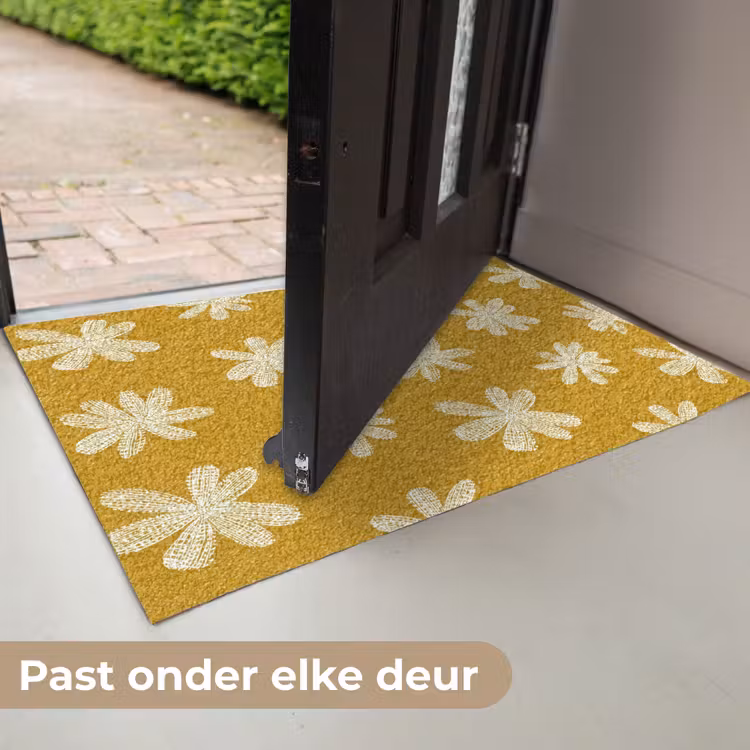 Deurmat - Bloem - Speels - Okergeel — 7