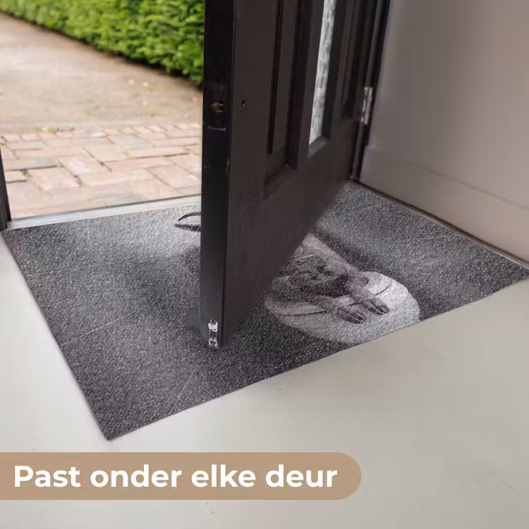 Deurmat - Geit - Telefoon - Toilet - Zwart - Wit — 7