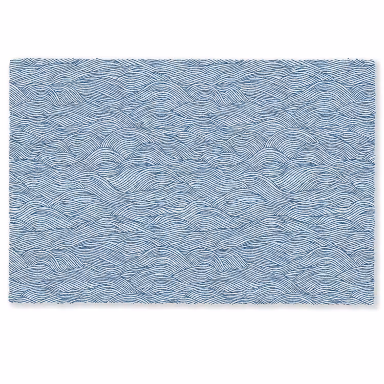 Deurmat - Golven - Ritmisch - Blauw — 1