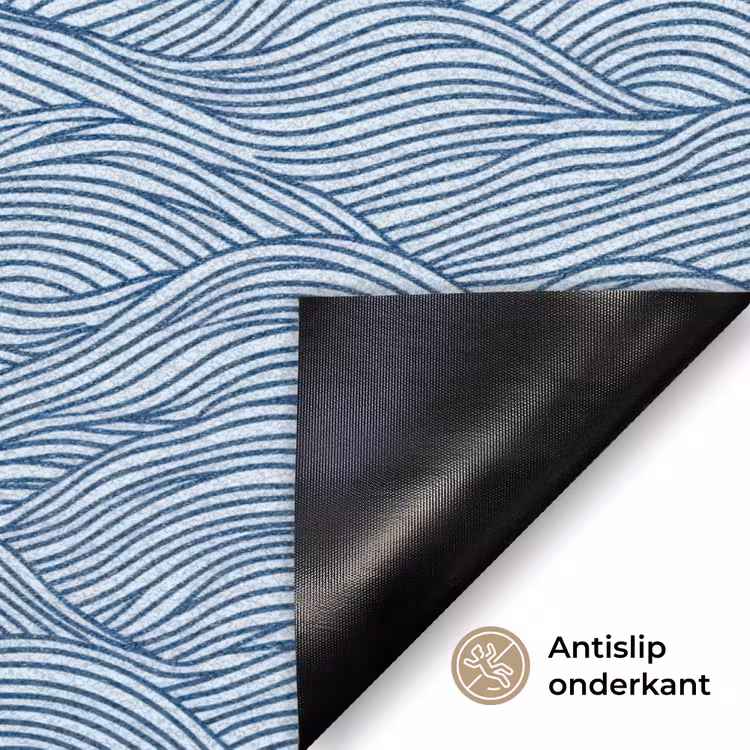 Deurmat - Golven - Ritmisch - Blauw — 6