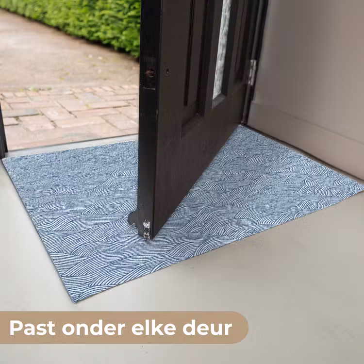 Deurmat - Golven - Ritmisch - Blauw — 7