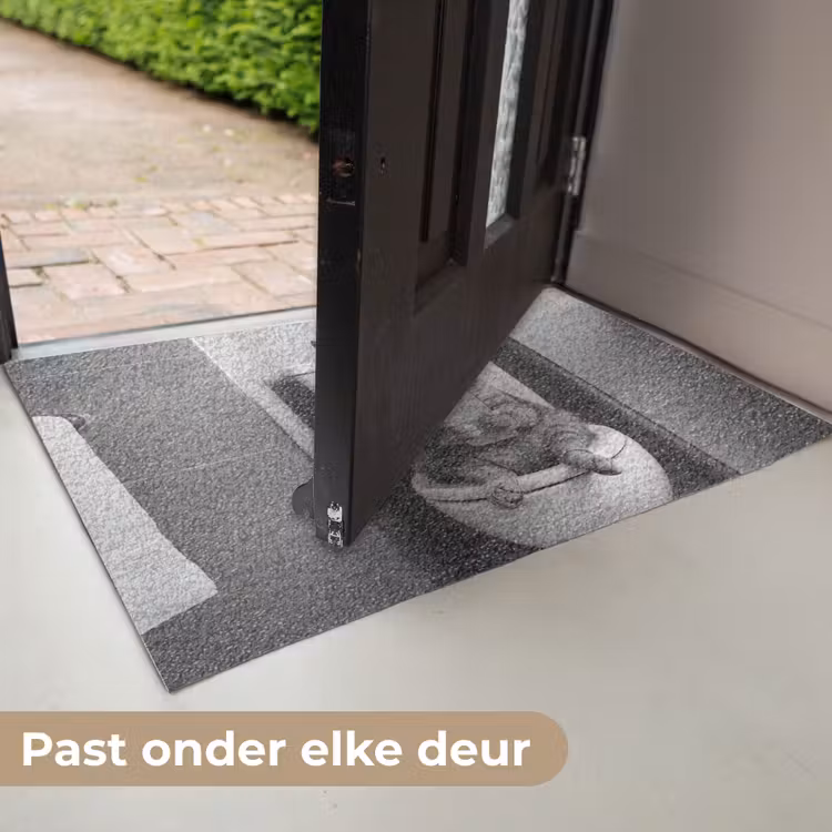Deurmat - Kat - Telefoon - Toilet - Zwart - Wit — 7