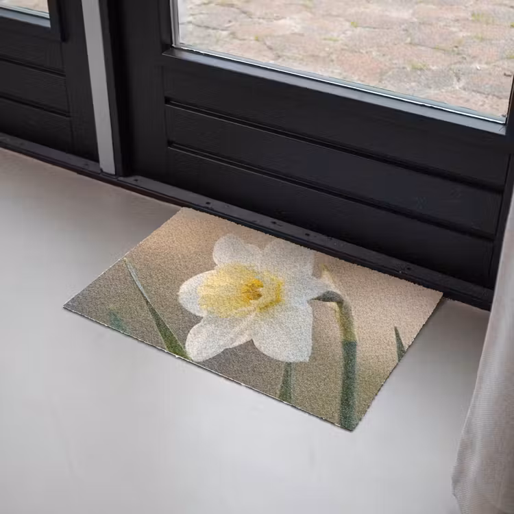 Deurmat - Narcis - Bloem - Minimalistisch — 2