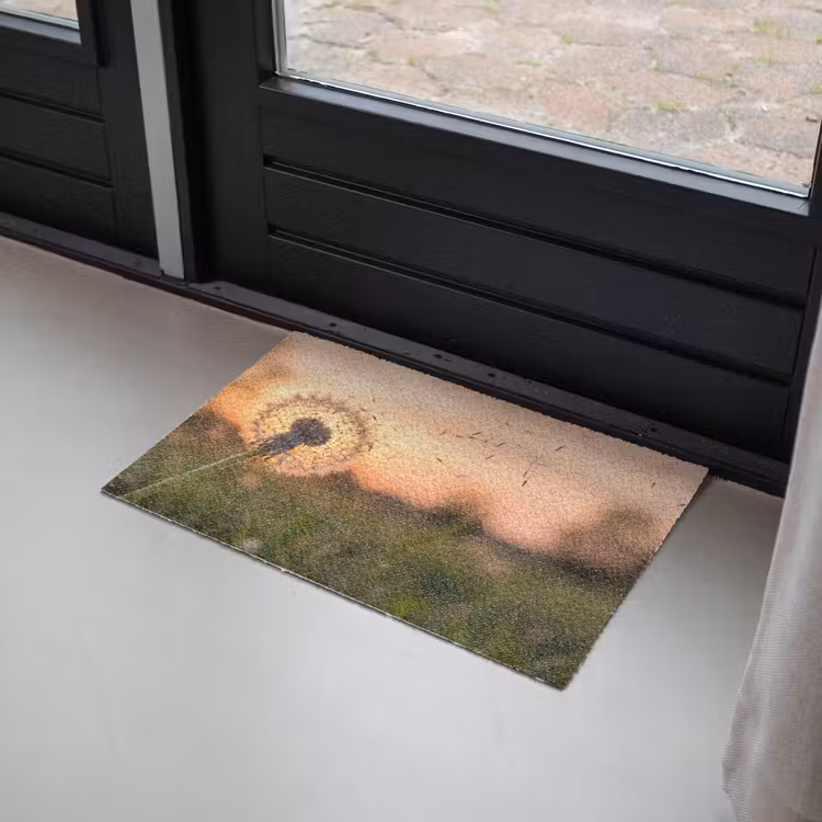 Deurmat - Paardenbloem - Zonsondergang - Veld — 2
