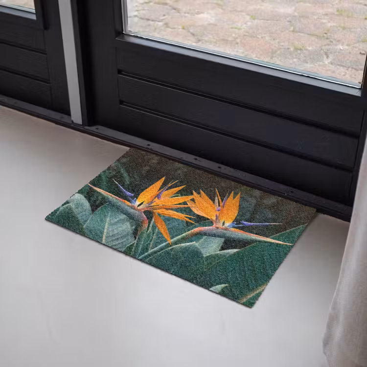 Deurmat - Paradijsvogel - Bloem - Exotisch — 2
