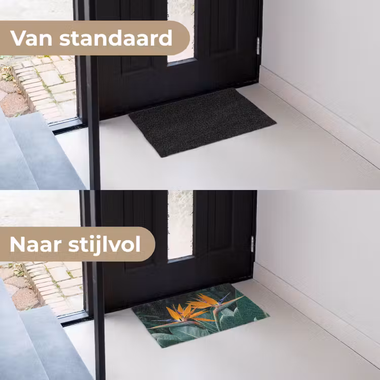 Deurmat - Paradijsvogel - Bloem - Exotisch — 3