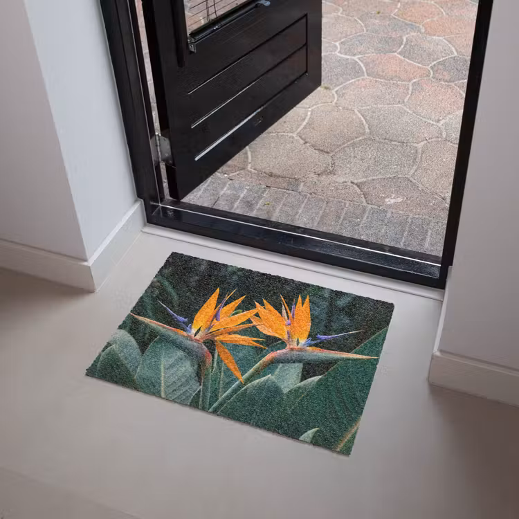 Deurmat - Paradijsvogel - Bloem - Exotisch — 4