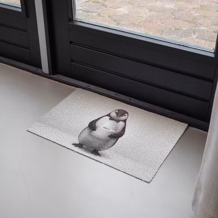 Deurmat - Pinguïn - WC rol - Wit — 2