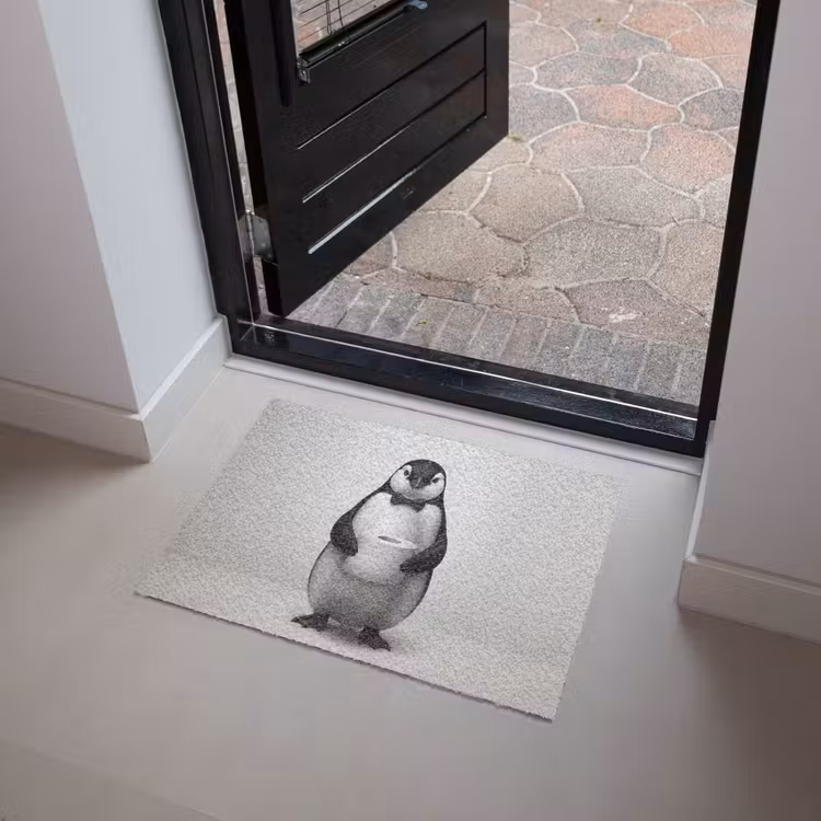 Deurmat - Pinguïn - WC rol - Wit — 4