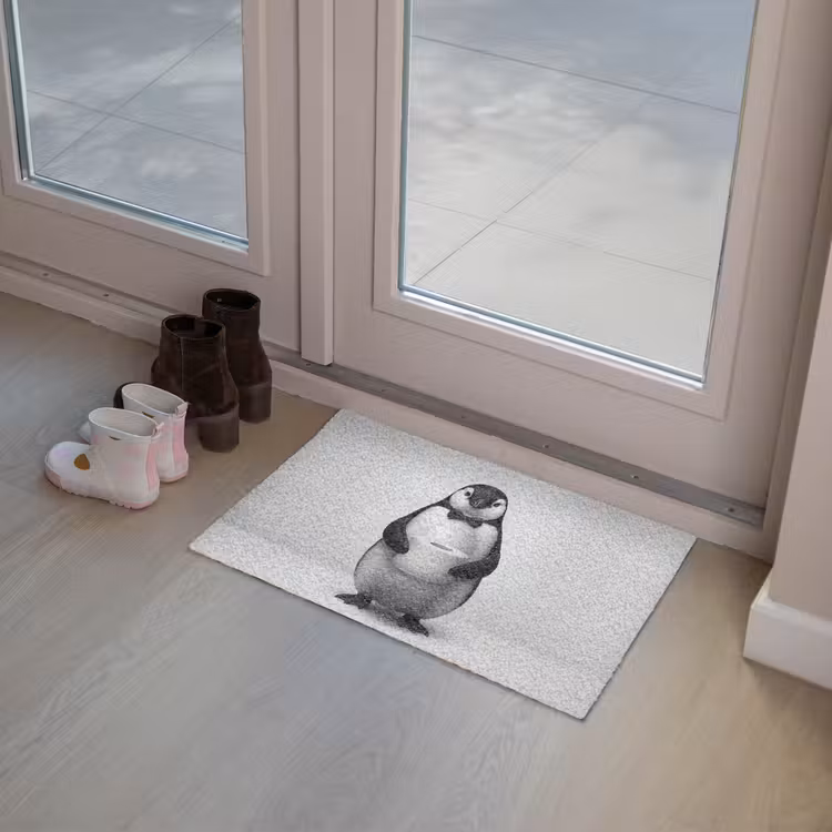 Deurmat - Pinguïn - WC rol - Wit — 8
