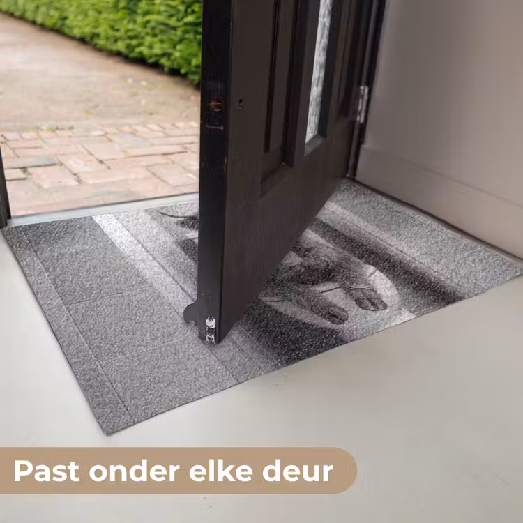 Deurmat - Stier - Telefoon - Toilet - Zwart - Wit — 7
