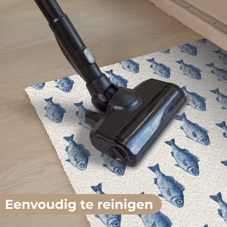 Deurmat - Vis - Patroon - Blauw — 9