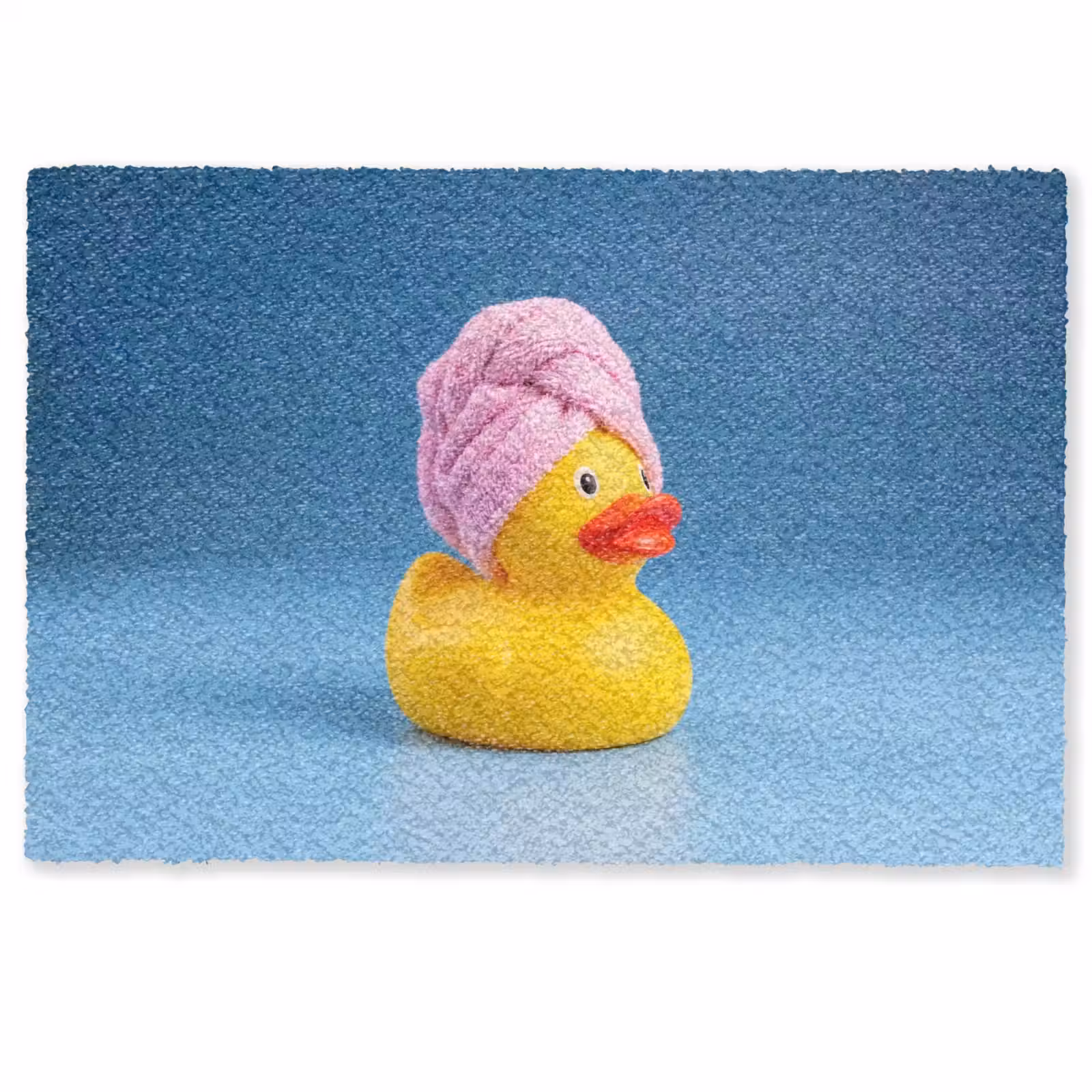 Deurmat - Badeend - Handdoek - Blauw — 1