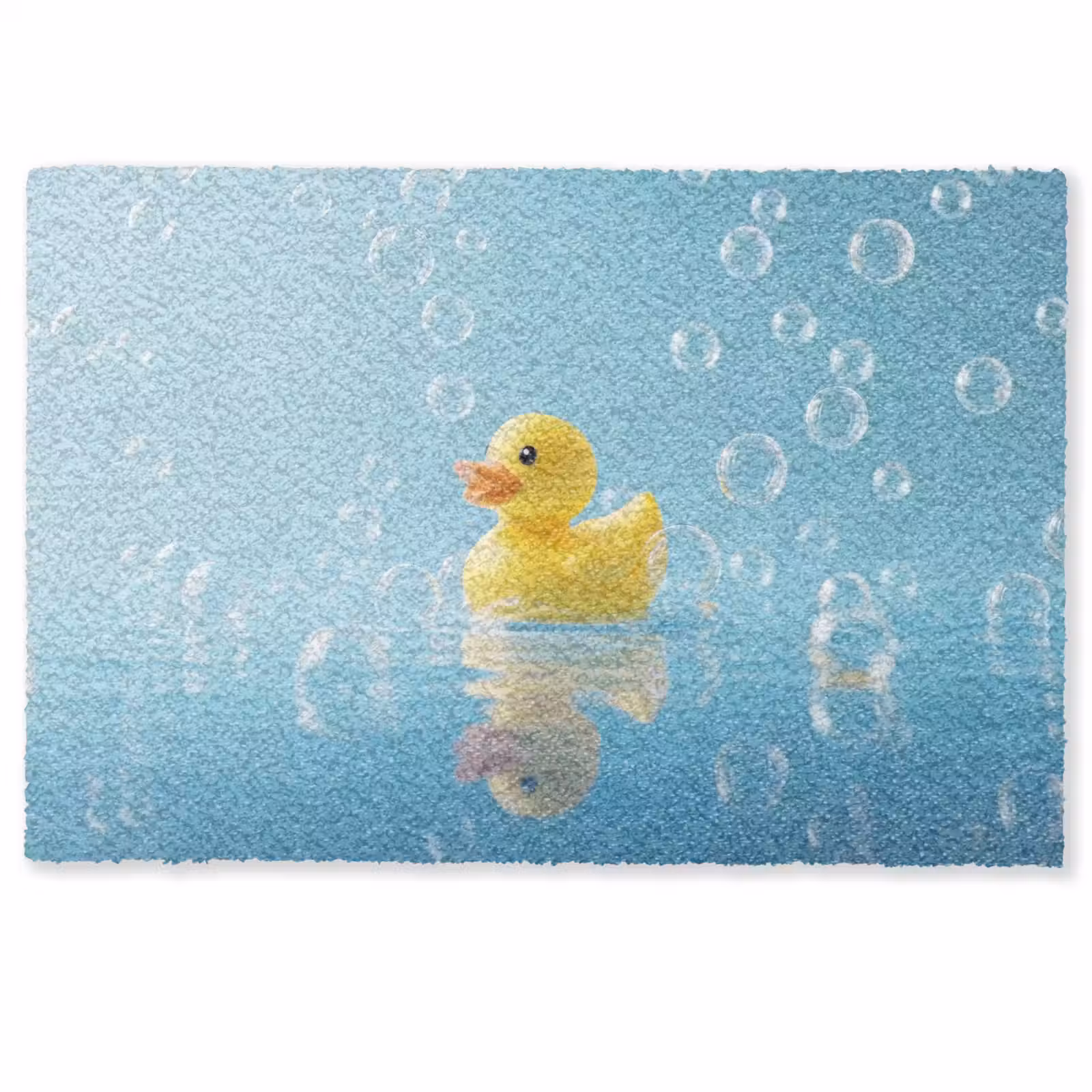 Deurmat - Bubbels - Badeend - Geel — 1