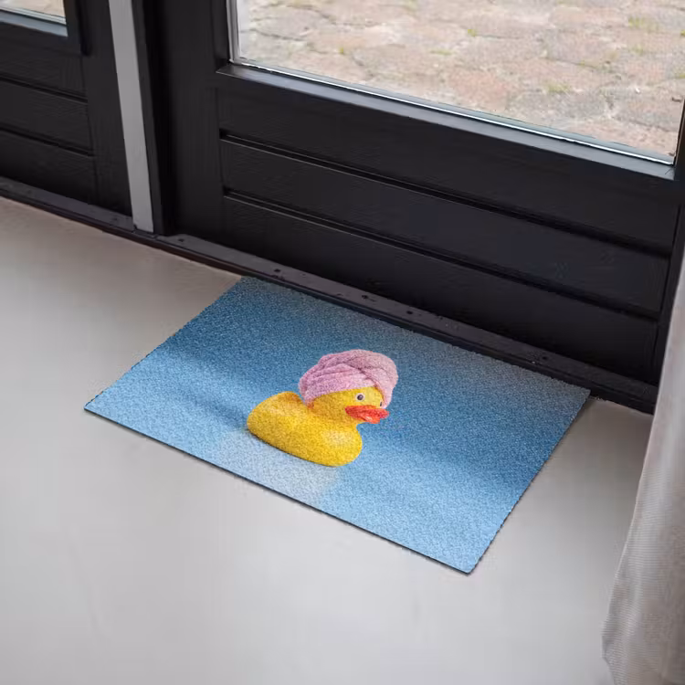 Deurmat - Badeend - Handdoek - Blauw — 2