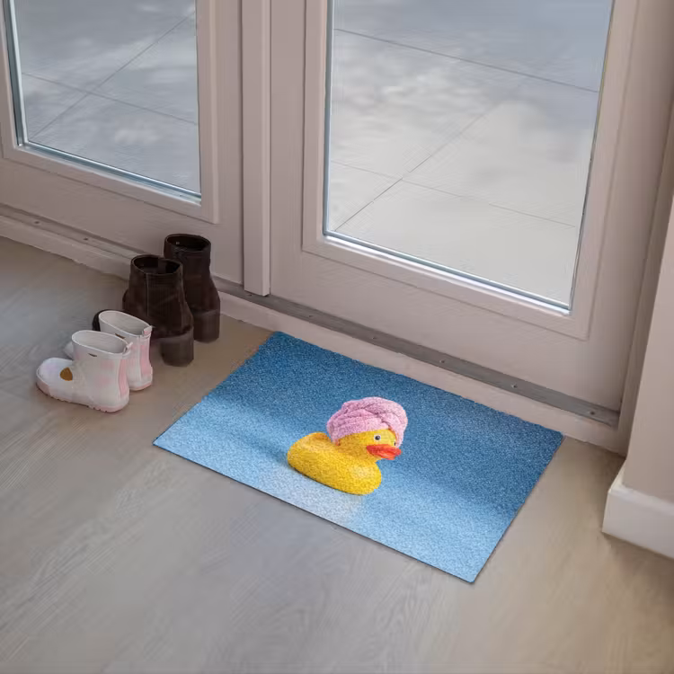 Deurmat - Badeend - Handdoek - Blauw — 8