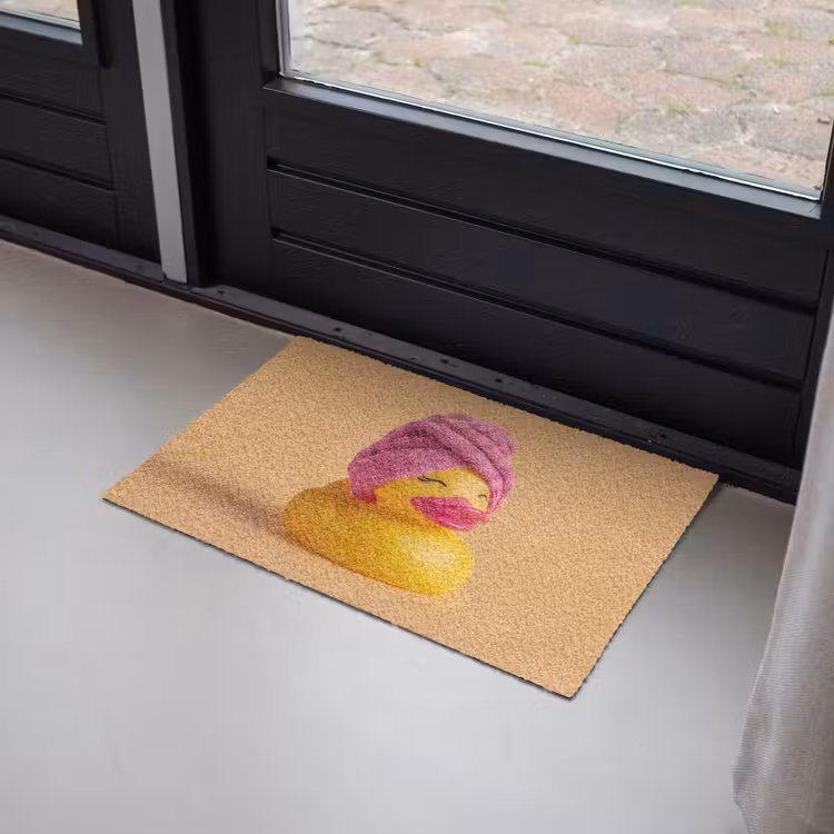 Deurmat - Badeend - Handdoek - Kleurrijk — 2