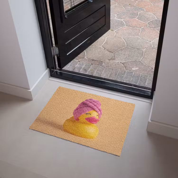 Deurmat - Badeend - Handdoek - Kleurrijk — 4