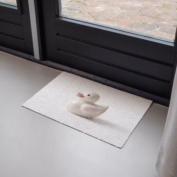 Deurmat - Badeend - Minimalistisch - Wit — 2